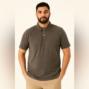 Tommy Hilfiger Charcoal Polo Shirt for Men